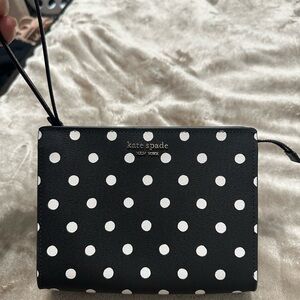 kate spade Black and White Polka Dot Wristlet